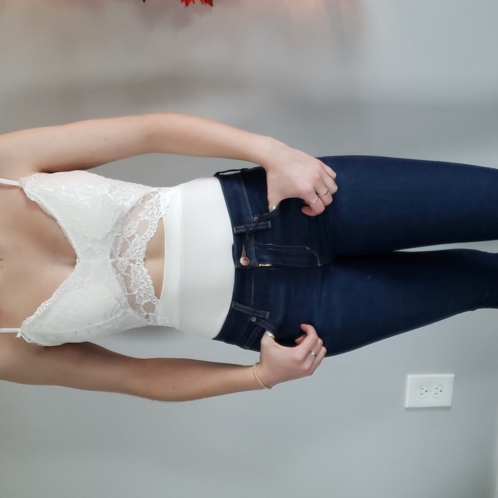 White lace bodysuit